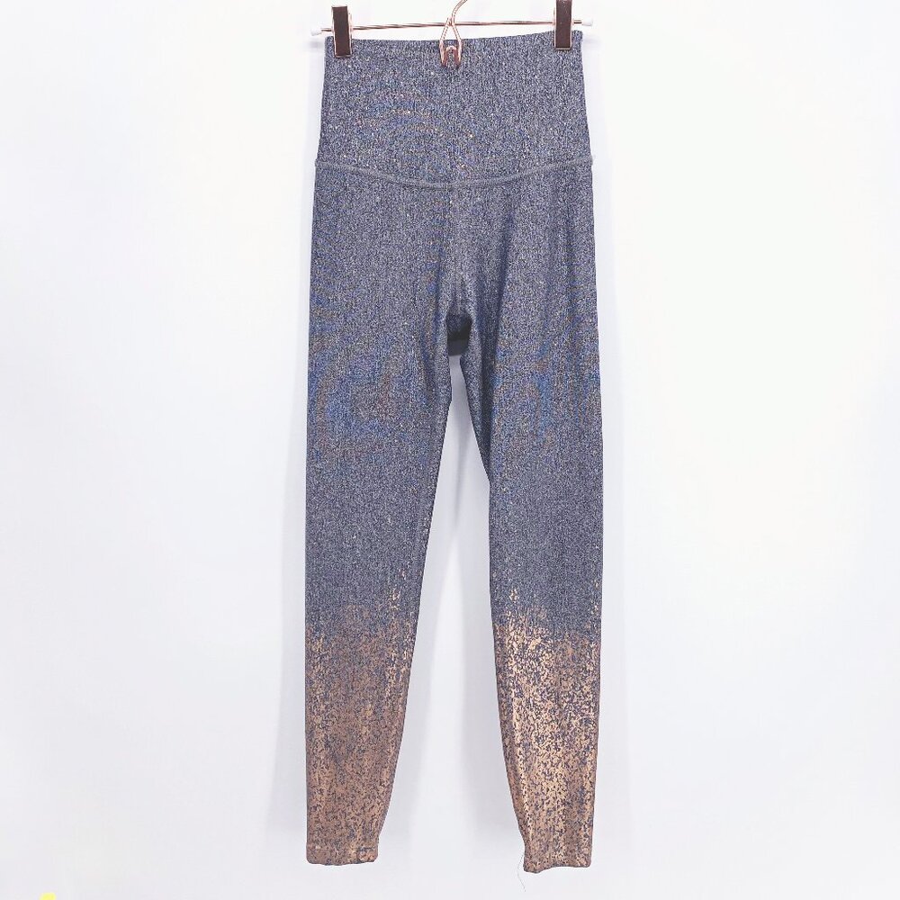 Beyond Yoga Alloy Ombre Speckled Midi Leggings